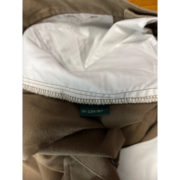 Lauren Ralph Lauren Women's Pants with Leather Zipper Pull Pockets Size 12 - Picture 6 of 8